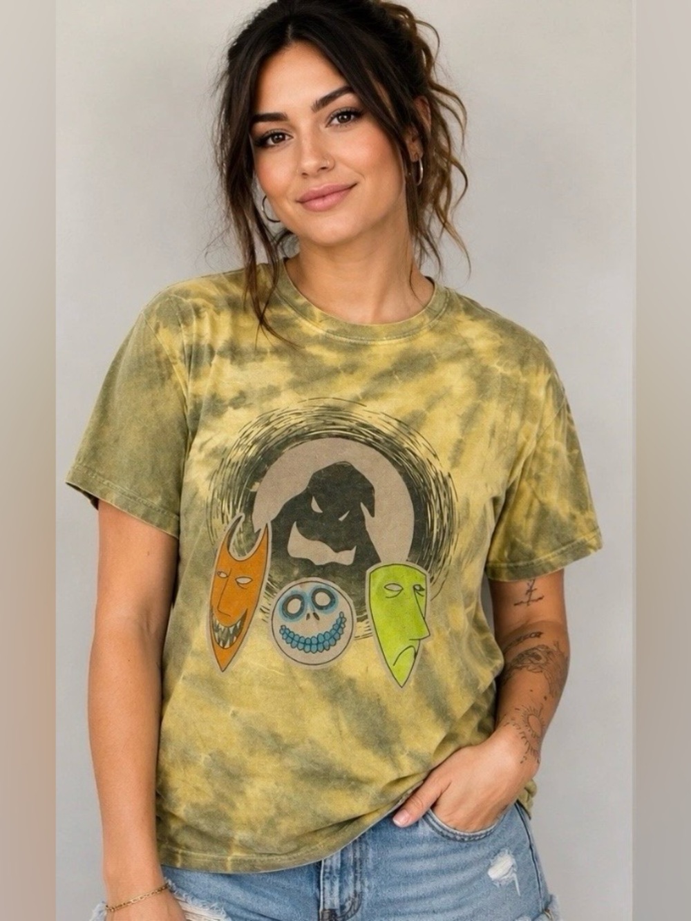 Disney Nightmare Before Christmas Oogie Boogie Tie Dye Graphic Tee